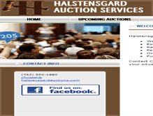 Tablet Screenshot of halstensgardauctions.com